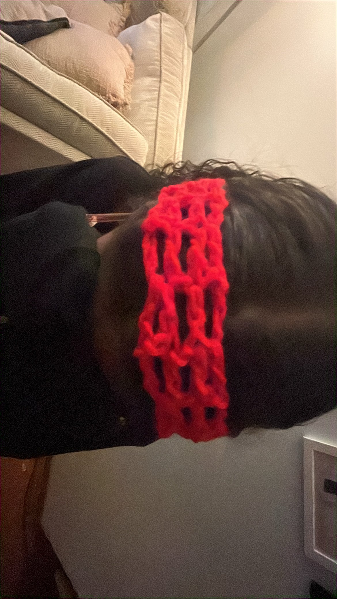 Crochet Mesh headband!